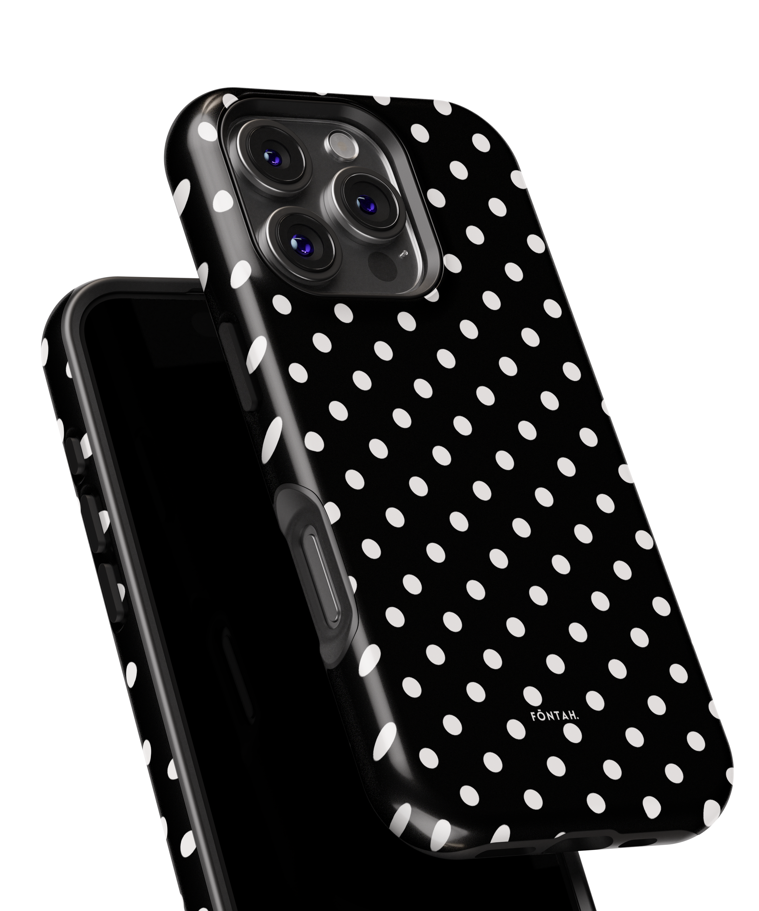 Polka dots black