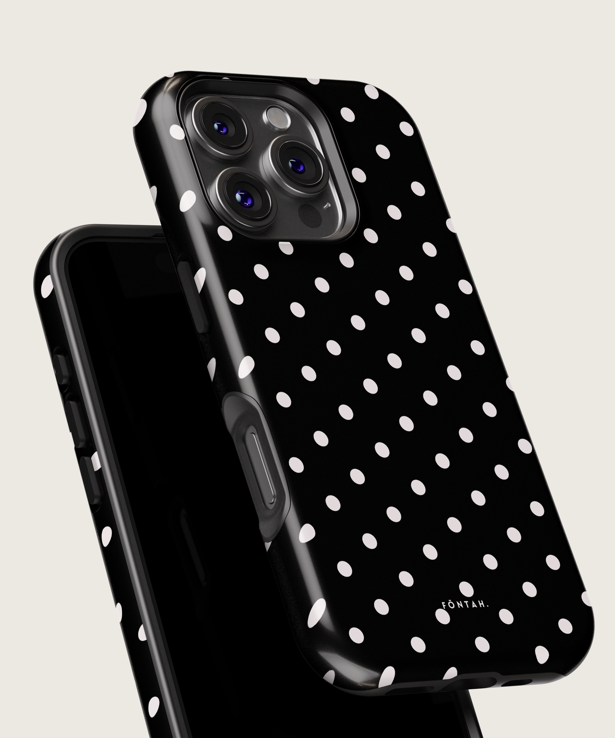 Polka dots black