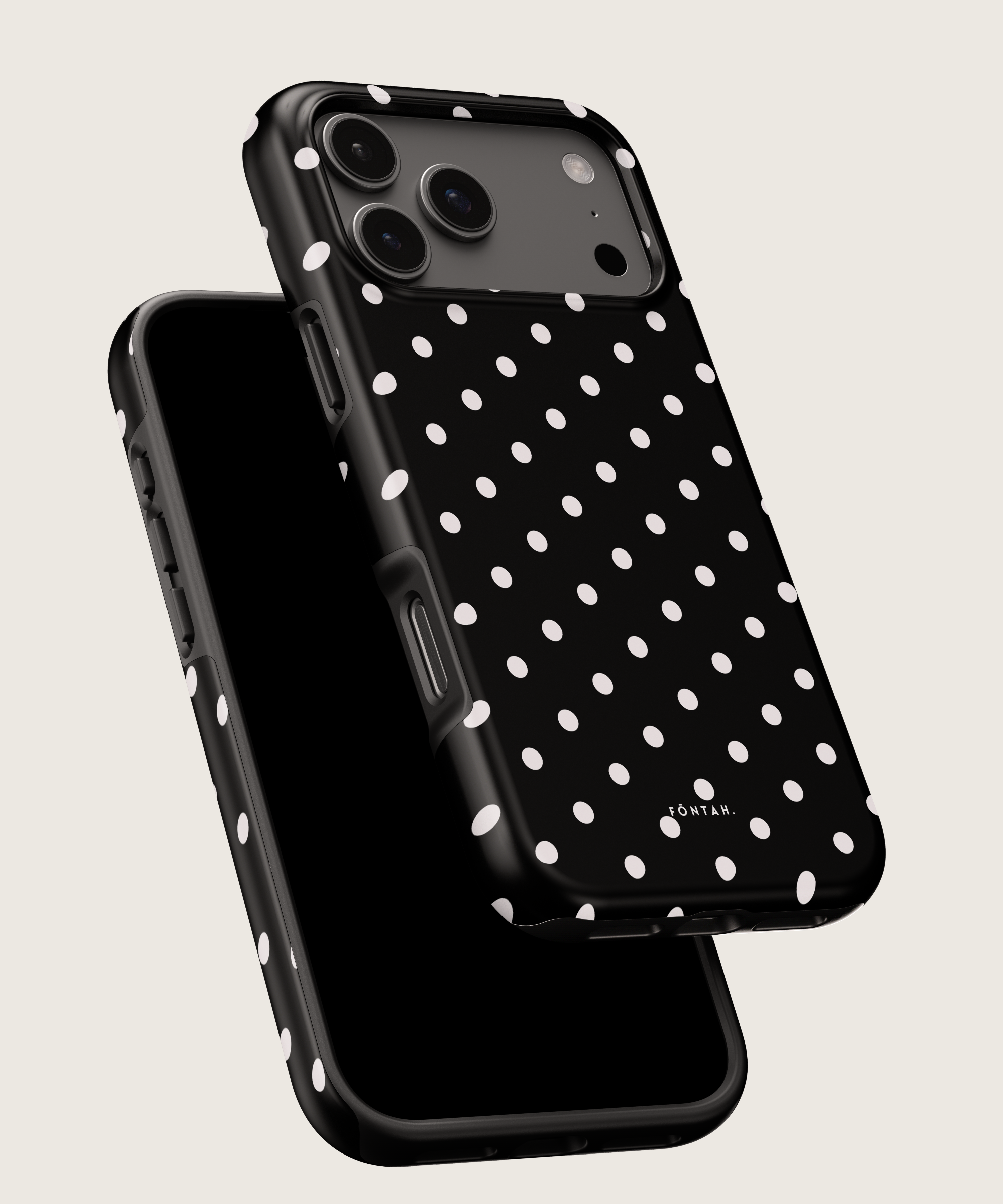 Polka dots black