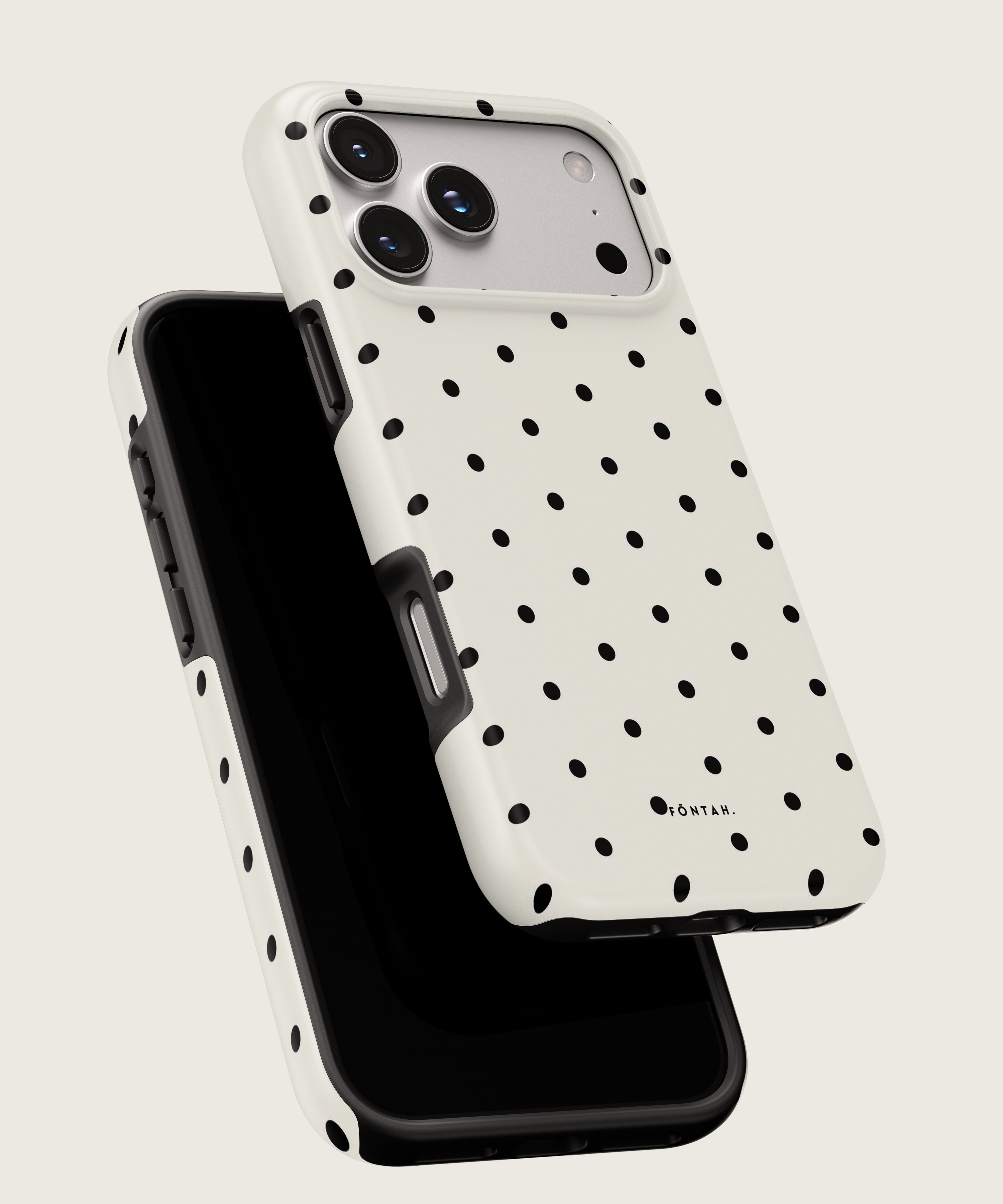 Polka dots white