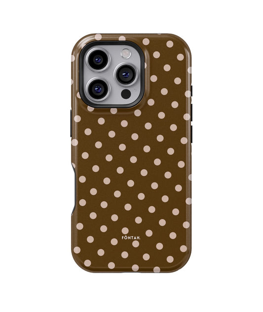 Polka dots marrón