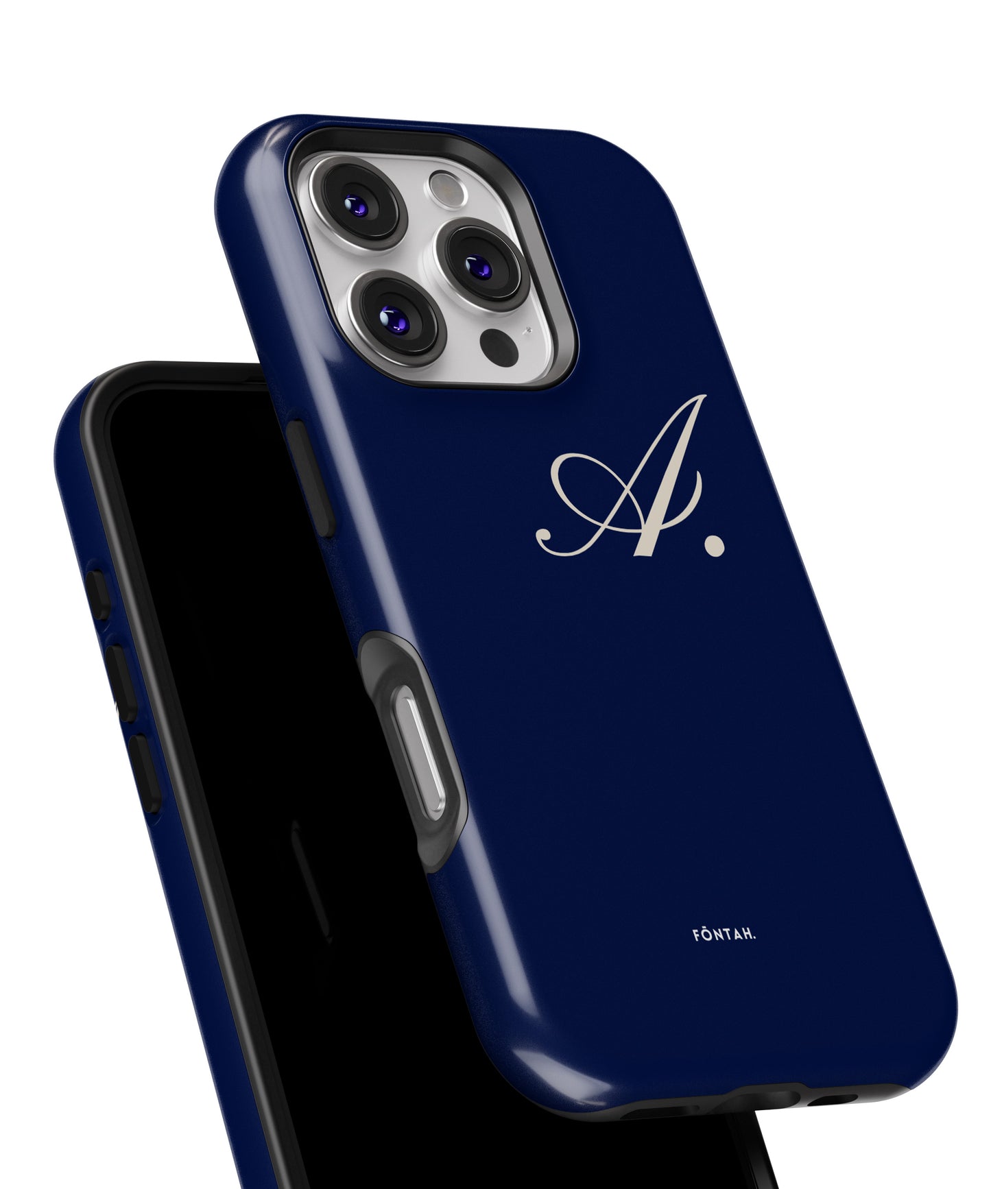 1. Iniciales azul marino