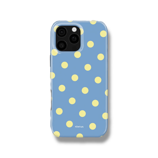 Polka dots sky blue