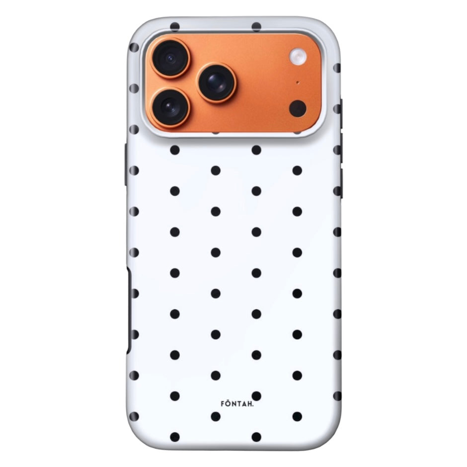 Polka dots white