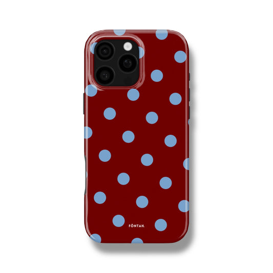 Polka dots red blue