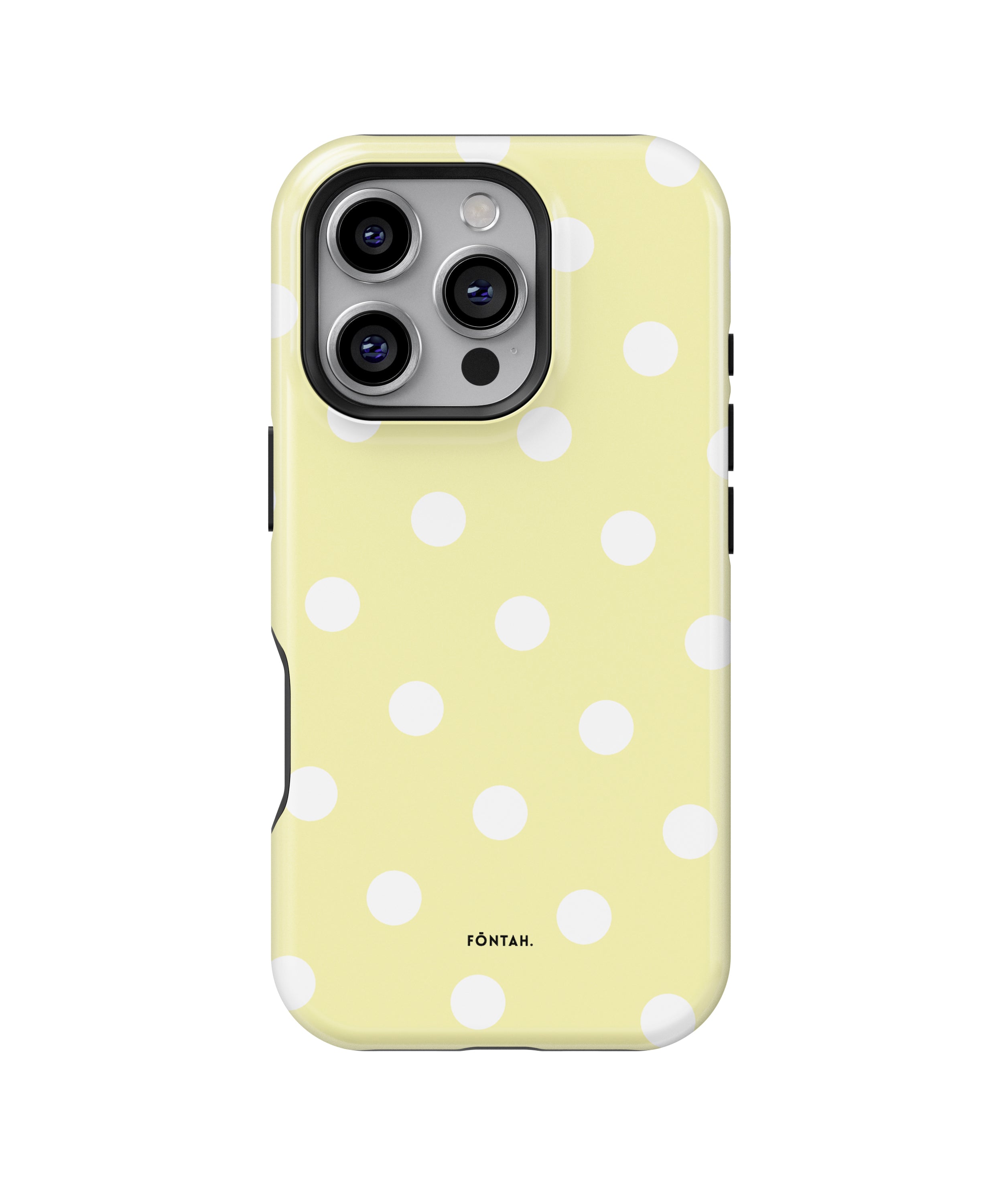 Polka dots butter yellow