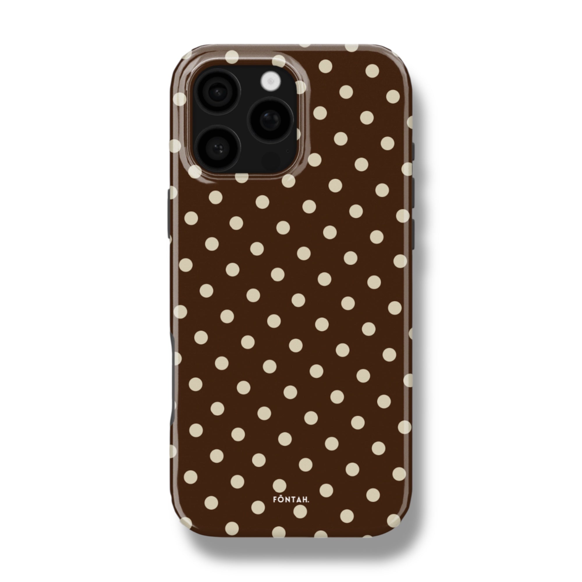 Polka dots marrón