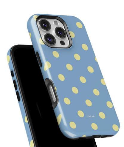 Polka dots sky blue