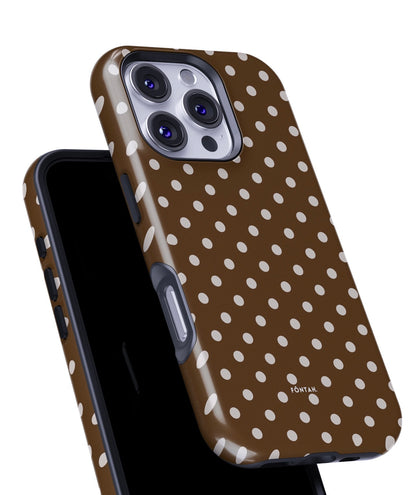 Polka dots marrón