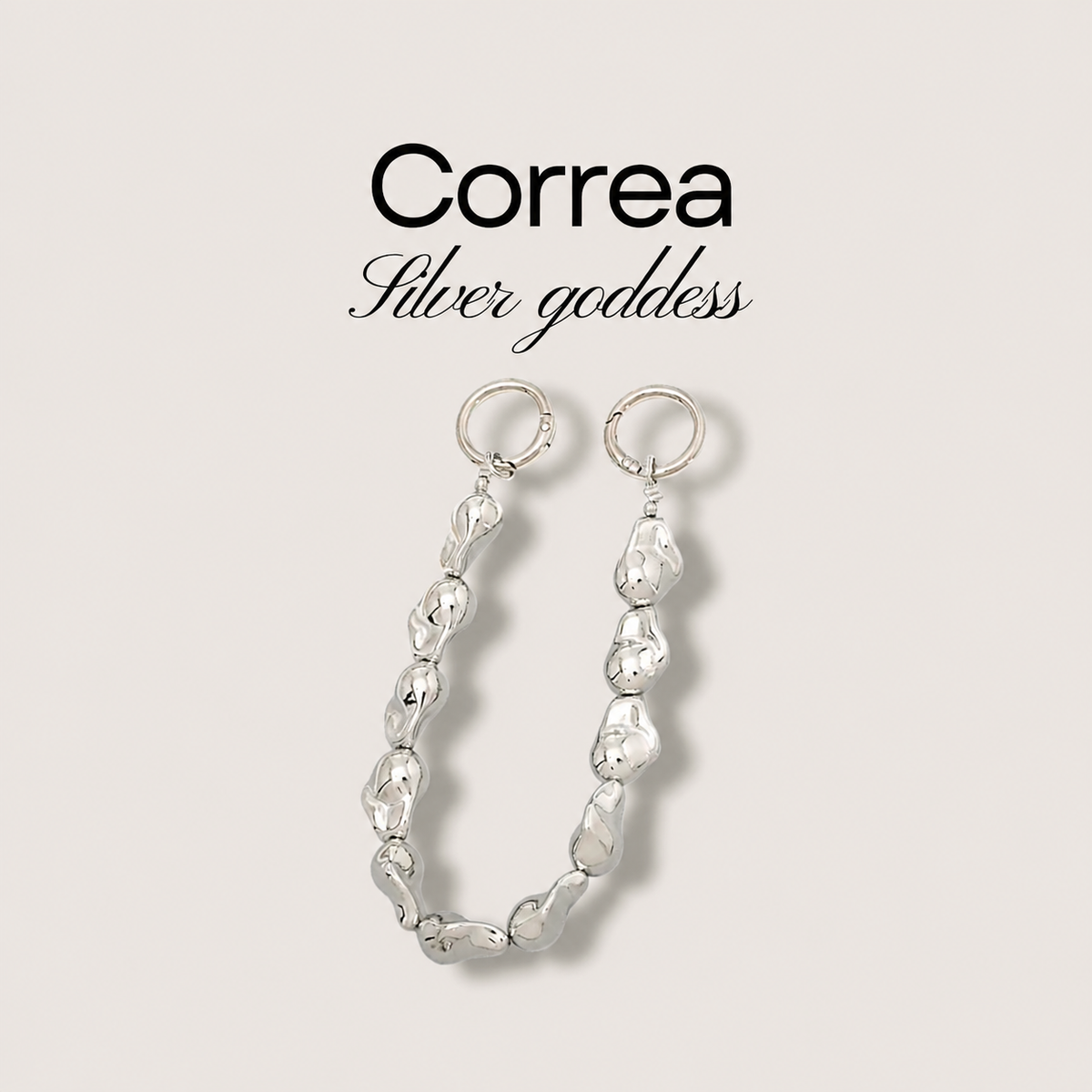 Strap silver goddess