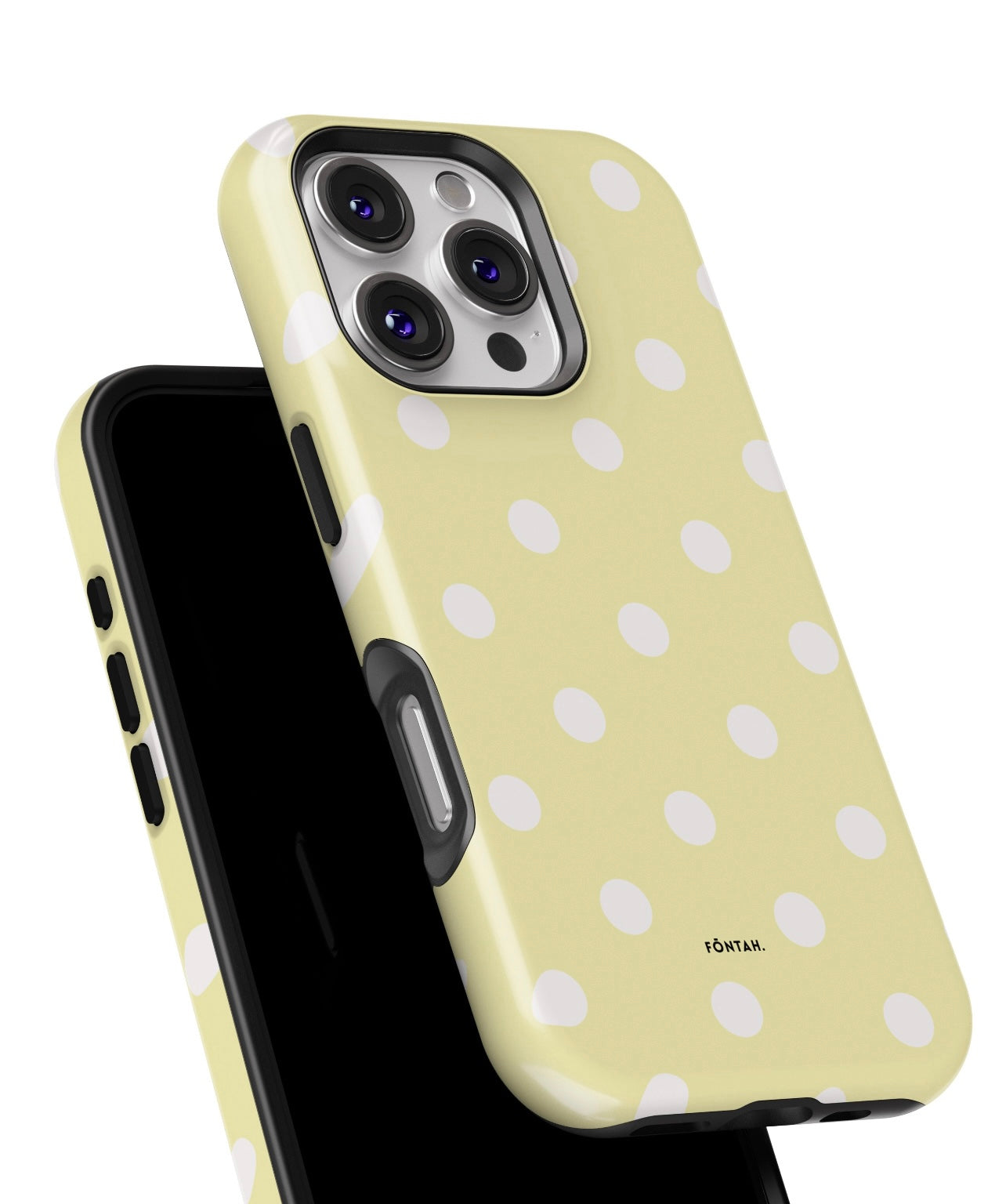 Polka dots butter yellow