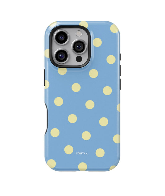 Polka dots sky blue