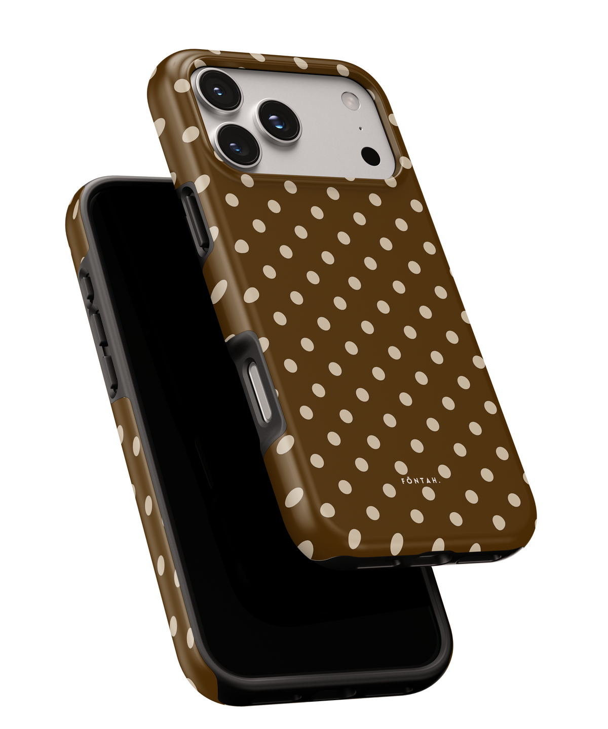 Polka dots marrón