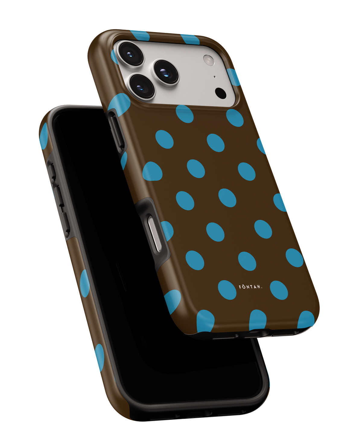 Polka Dots Marrón Blue