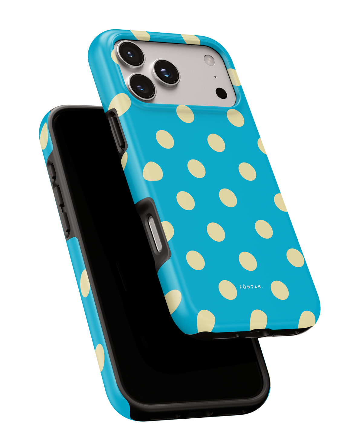 Polka dots sky blue
