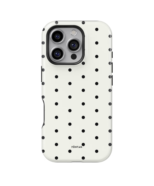 Polka dots white