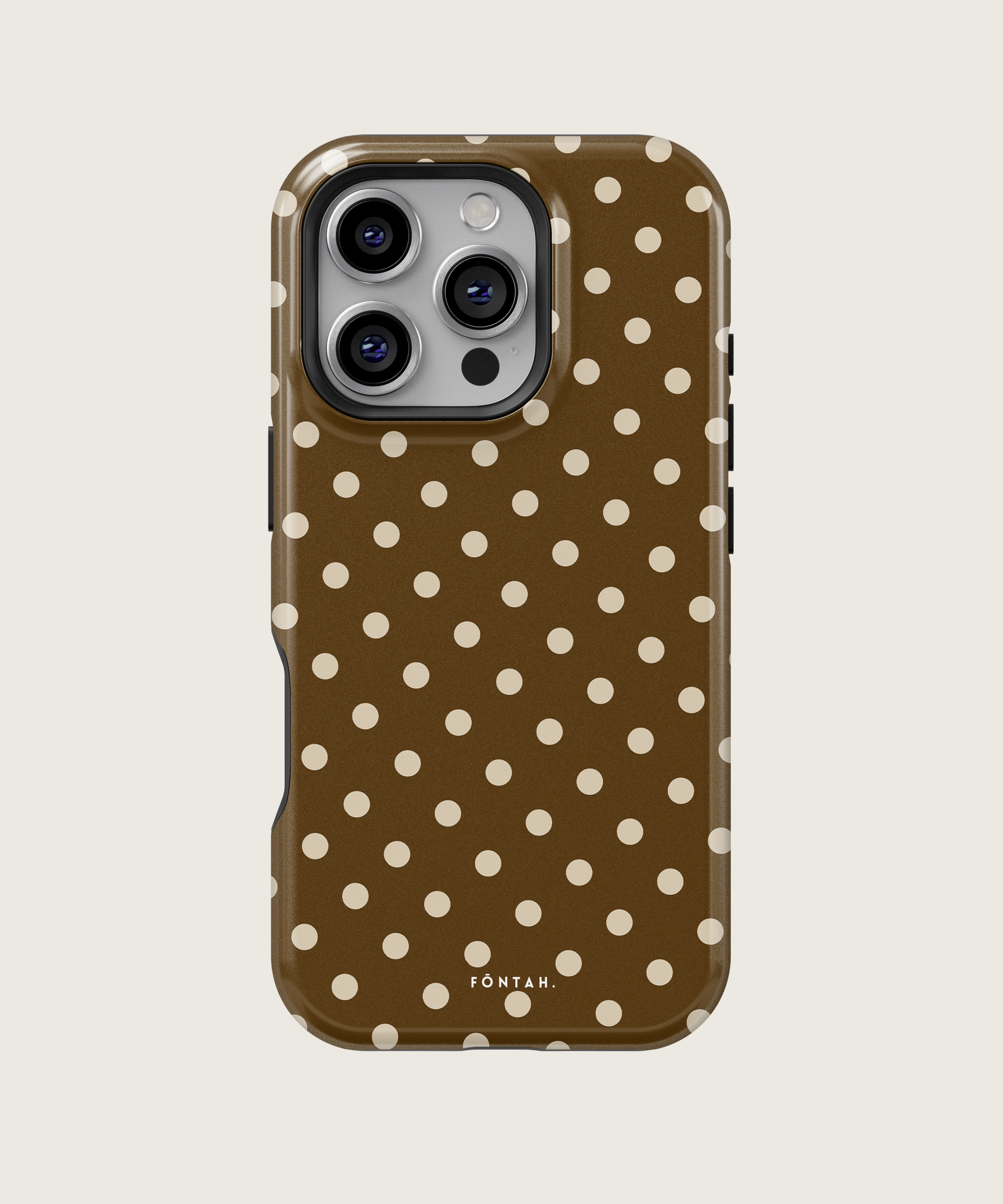 Polka dots marrón