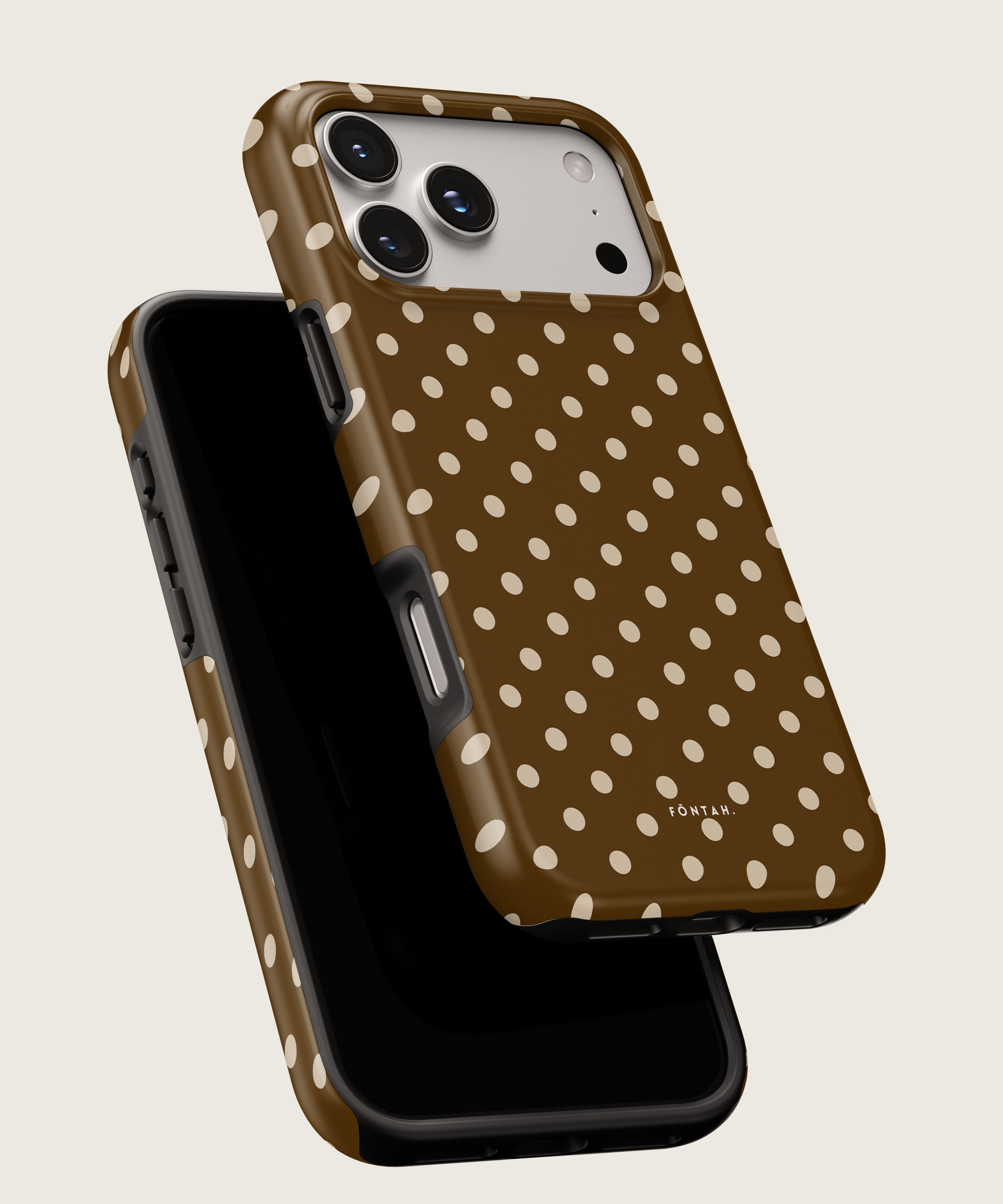 Polka dots marrón