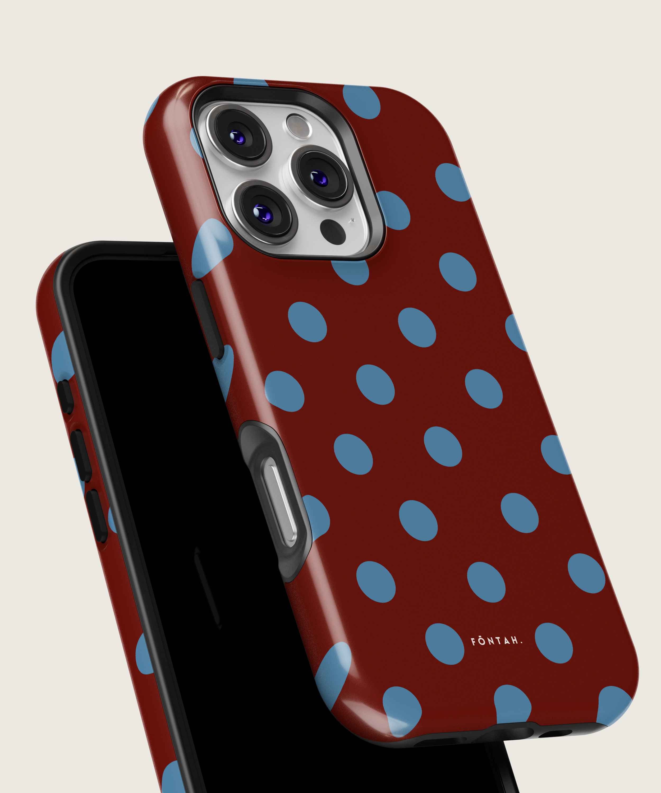 Polka dots red blue