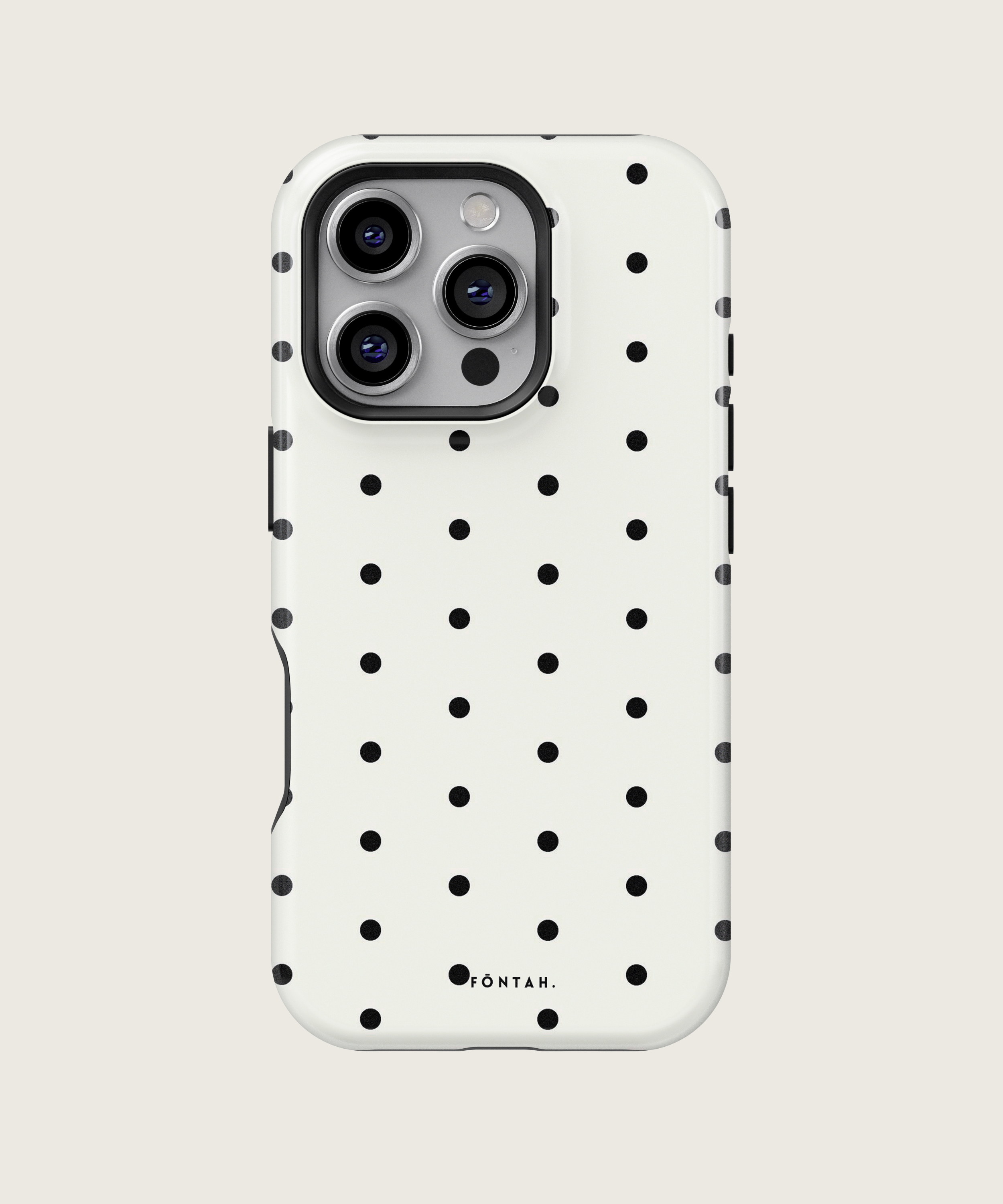Polka dots white