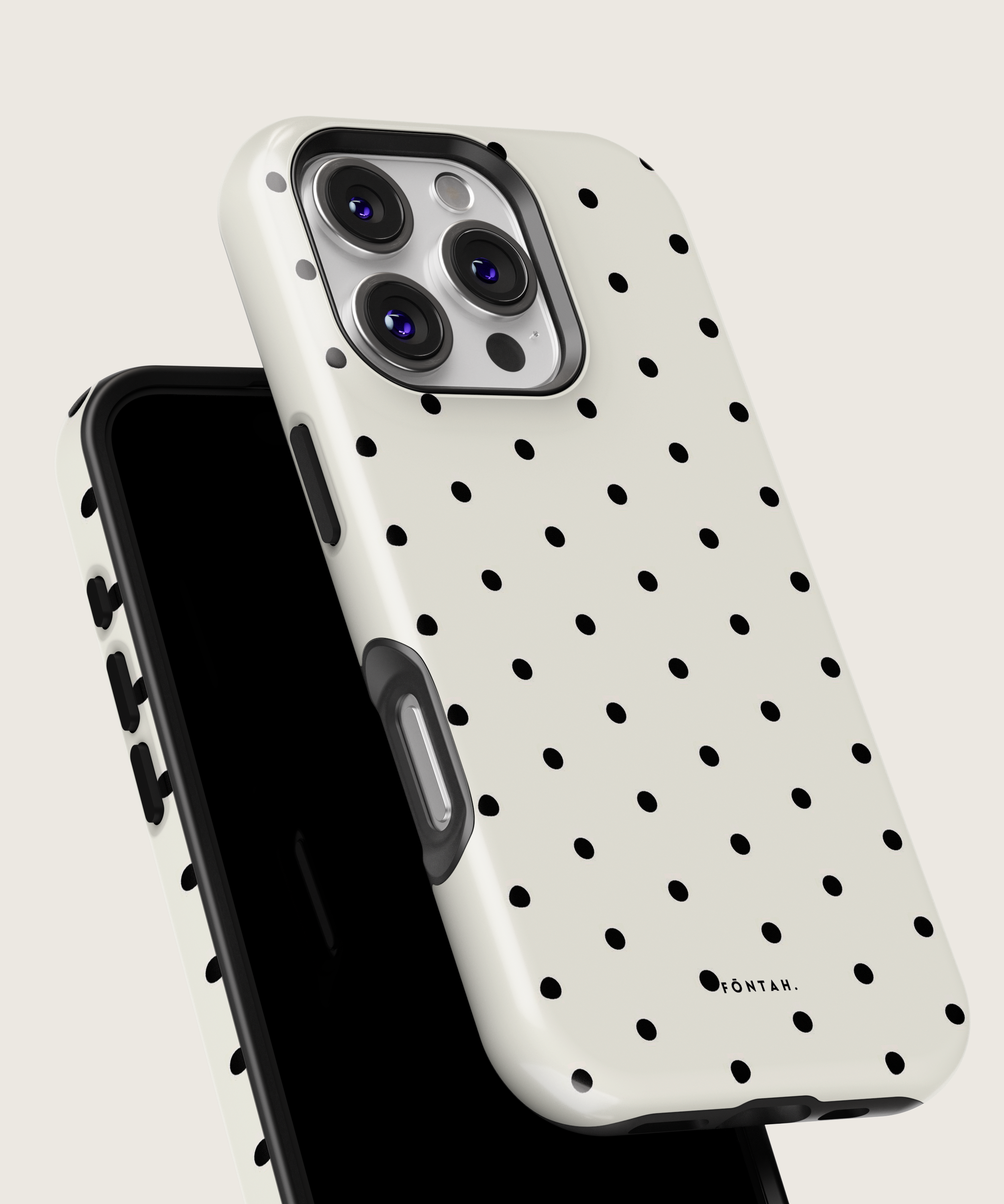 Polka dots white