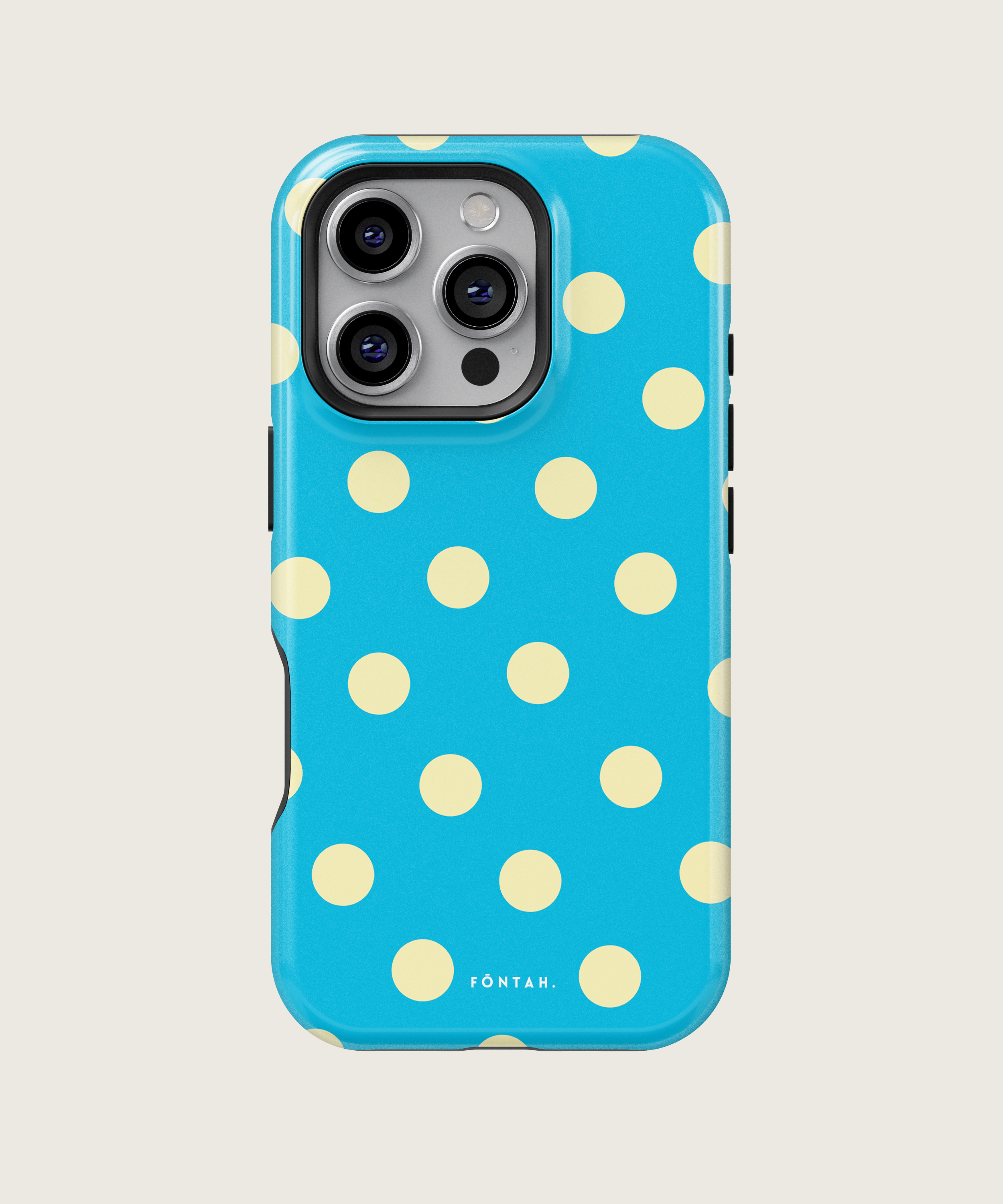 Polka dots sky blue